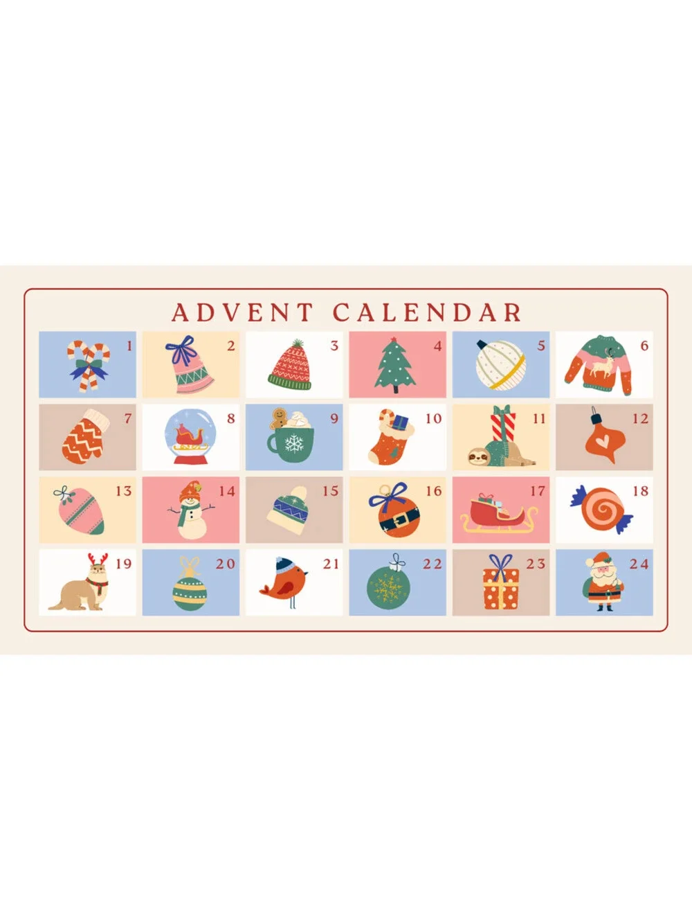 12 Days SCRUNCHIES CHRISTMAS Advert Calendar